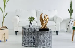 Kunststein Skulptur 'Pour toujours' 21x41x21cm