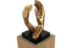 Kunststein Skulptur 'Pour toujours' 21x41x21cm