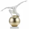 Kunststein Skulptur 'Sprung ins Leben' 48x47x27cm