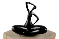Kunststein Skulptur 'Time for Yoga' 25x28x13cm