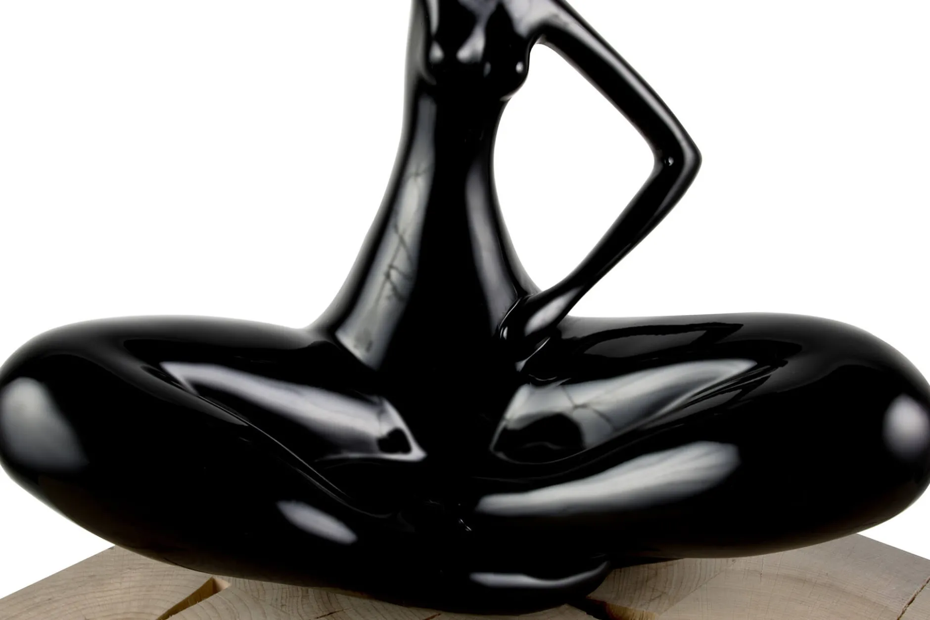 Kunststein Skulptur 'Time for Yoga' 25x28x13cm