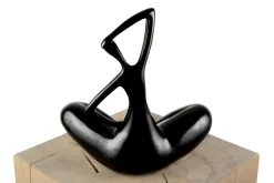 Kunststein Skulptur 'Time for Yoga' 25x28x13cm