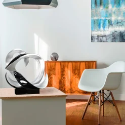Kunststein Skulptur 'Unwind with me' 59x57x29cm