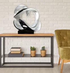 Kunststein Skulptur 'Unwind with me' 59x57x29cm