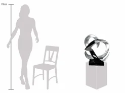 Kunststein Skulptur 'Unwind with me' 59x57x29cm