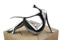 Kunststein Skulptur 'Waiting for you' 36x22x10cm