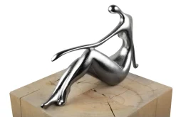 Kunststein Skulptur 'Waiting for you' 36x22x10cm