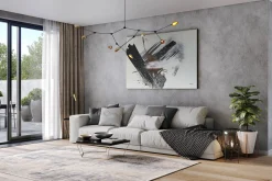 Öl Gemälde 'Abstract Art Nouveau' | Handgemaltes Unikat