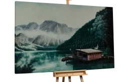 Öl Gemälde 'Am Kristallsee' | Handgemaltes Unikat