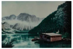 Öl Gemälde 'Am Kristallsee' | Handgemaltes Unikat