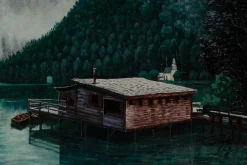 Öl Gemälde 'Am Kristallsee' | Handgemaltes Unikat