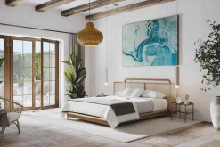 Öl Gemälde 'Aquamarine Marble' | Handgemaltes Unikat