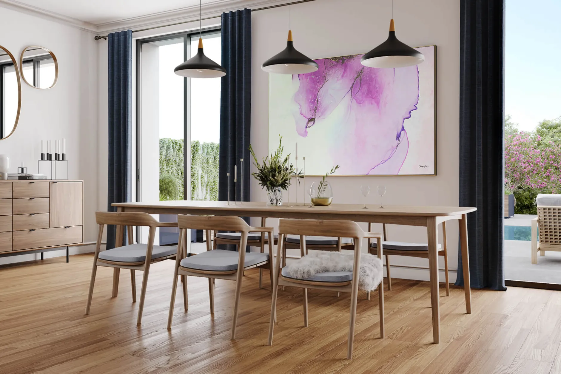 Öl Gemälde 'Aquarelle' | Handgemaltes Unikat