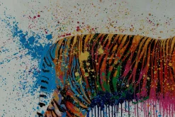 Öl Gemälde 'Art meets Tiger' | Handgemaltes Unikat