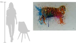 Öl Gemälde 'Art meets Tiger' | Handgemaltes Unikat
