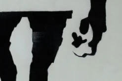 Öl Gemälde 'Banksy's Announcement' | Handgemaltes Unikat