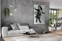 Öl Gemälde 'Banksy's Have Fun' | Handgemaltes Unikat