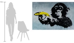 Öl Gemälde 'Banksy's Monkey' | Handgemaltes Unikat