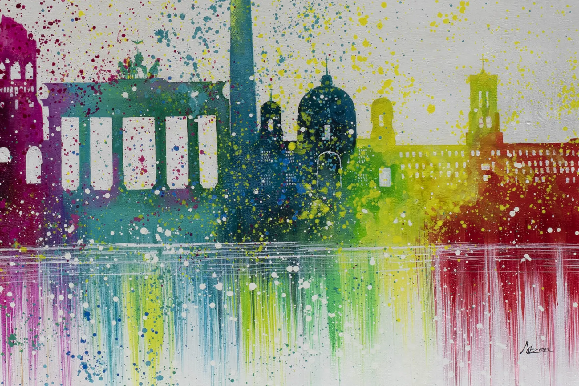 Öl Gemälde 'Beauty of Berlin' | Handgemaltes Unikat