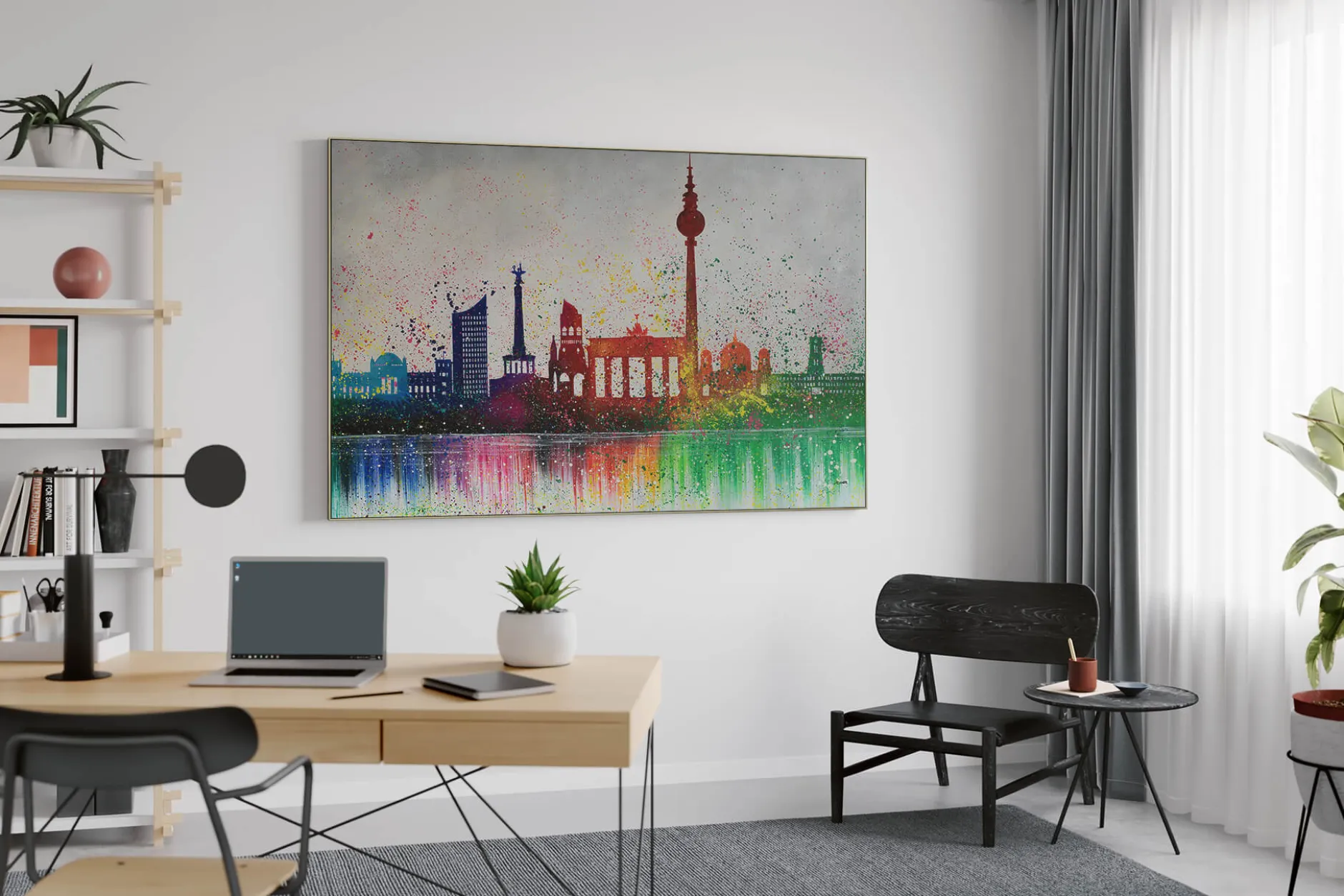 Öl Gemälde 'Berlin ist bunt' | Handgemaltes Unikat