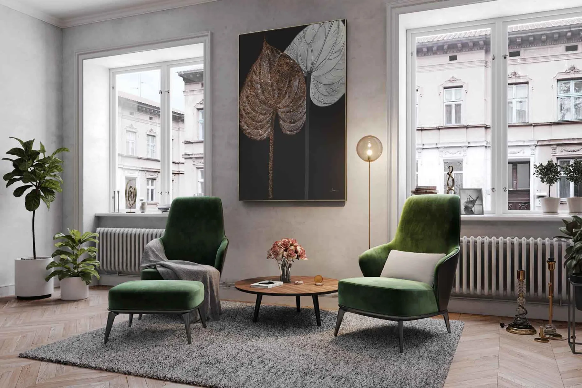 Öl Gemälde 'Between Then and Now' | Handgemaltes Unikat