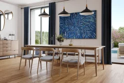 Öl Gemälde 'Blue Coral Dance' | Handgemaltes Unikat