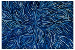 Öl Gemälde 'Blue Coral Dance' | Handgemaltes Unikat