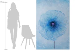 Öl Gemälde 'Blue Galaxy' | Handgemaltes Unikat