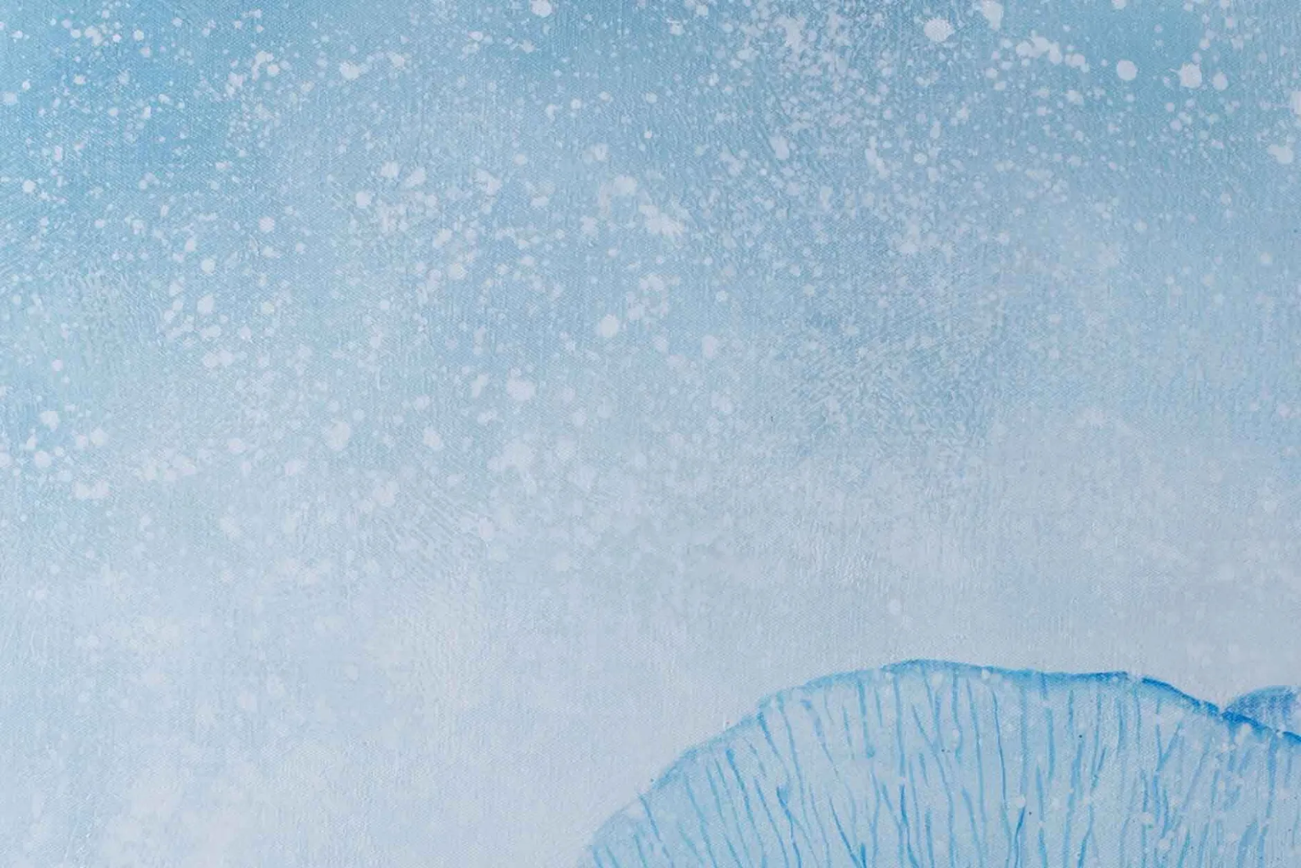 Öl Gemälde 'Blue Galaxy' | Handgemaltes Unikat