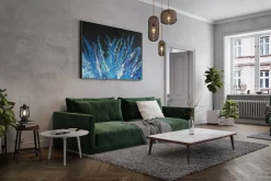 Öl Gemälde 'Blue Seaweed' | Handgemaltes Unikat