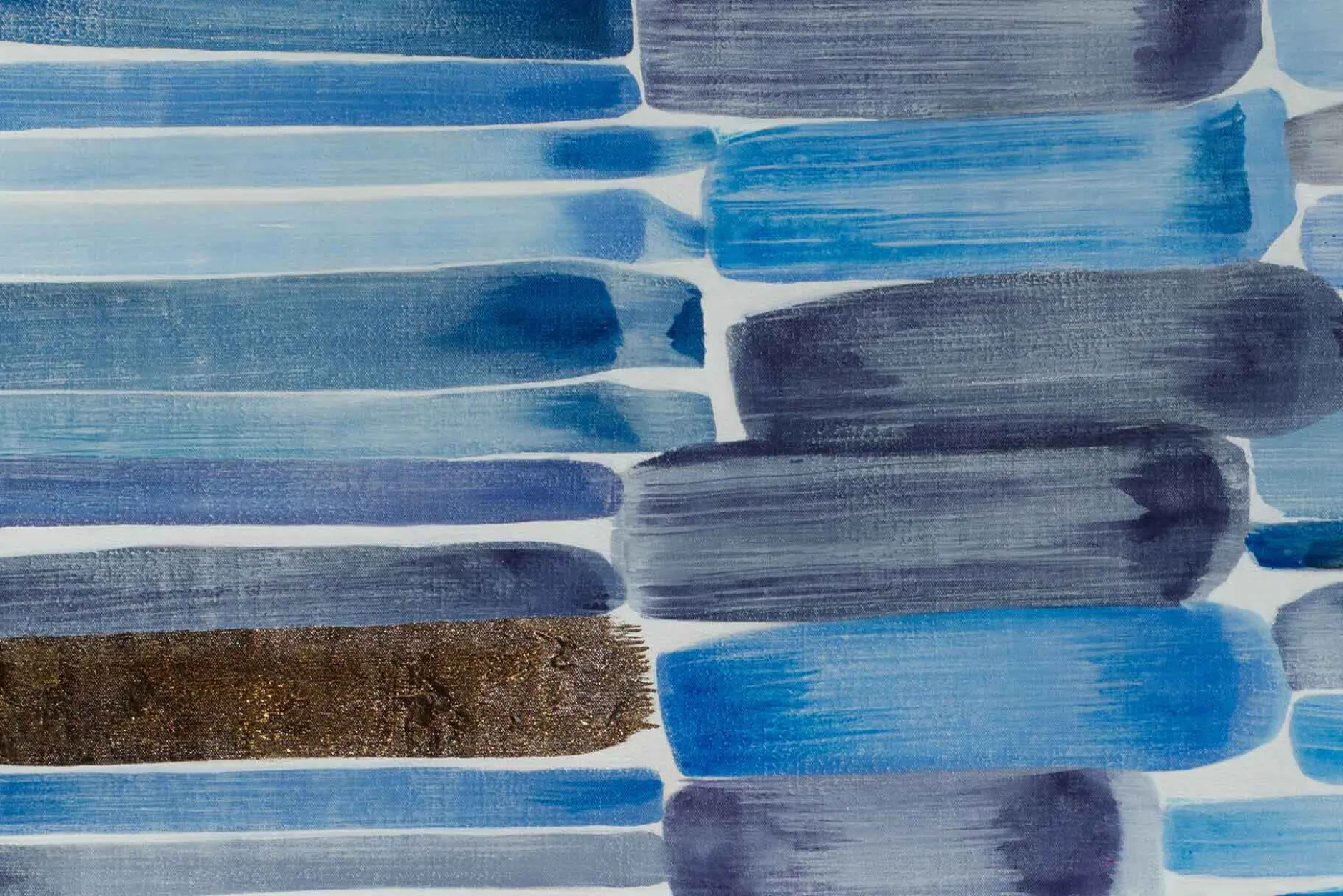 Öl Gemälde 'Blue Sonata' | Handgemaltes Unikat