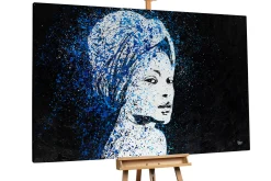 Öl Gemälde 'Blue Thoughts' | Handgemaltes Unikat