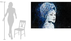 Öl Gemälde 'Blue Thoughts' | Handgemaltes Unikat