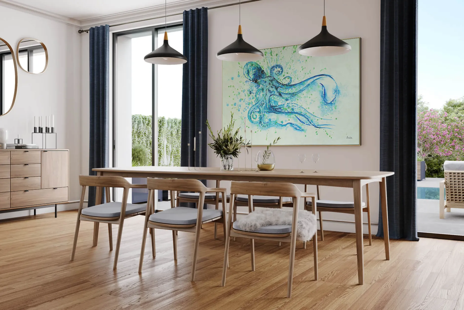 Öl Gemälde 'Blue Uniqueness' | Handgemaltes Unikat
