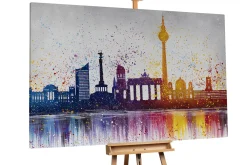 Öl Gemälde ' Bright City' | Handgemaltes Unikat