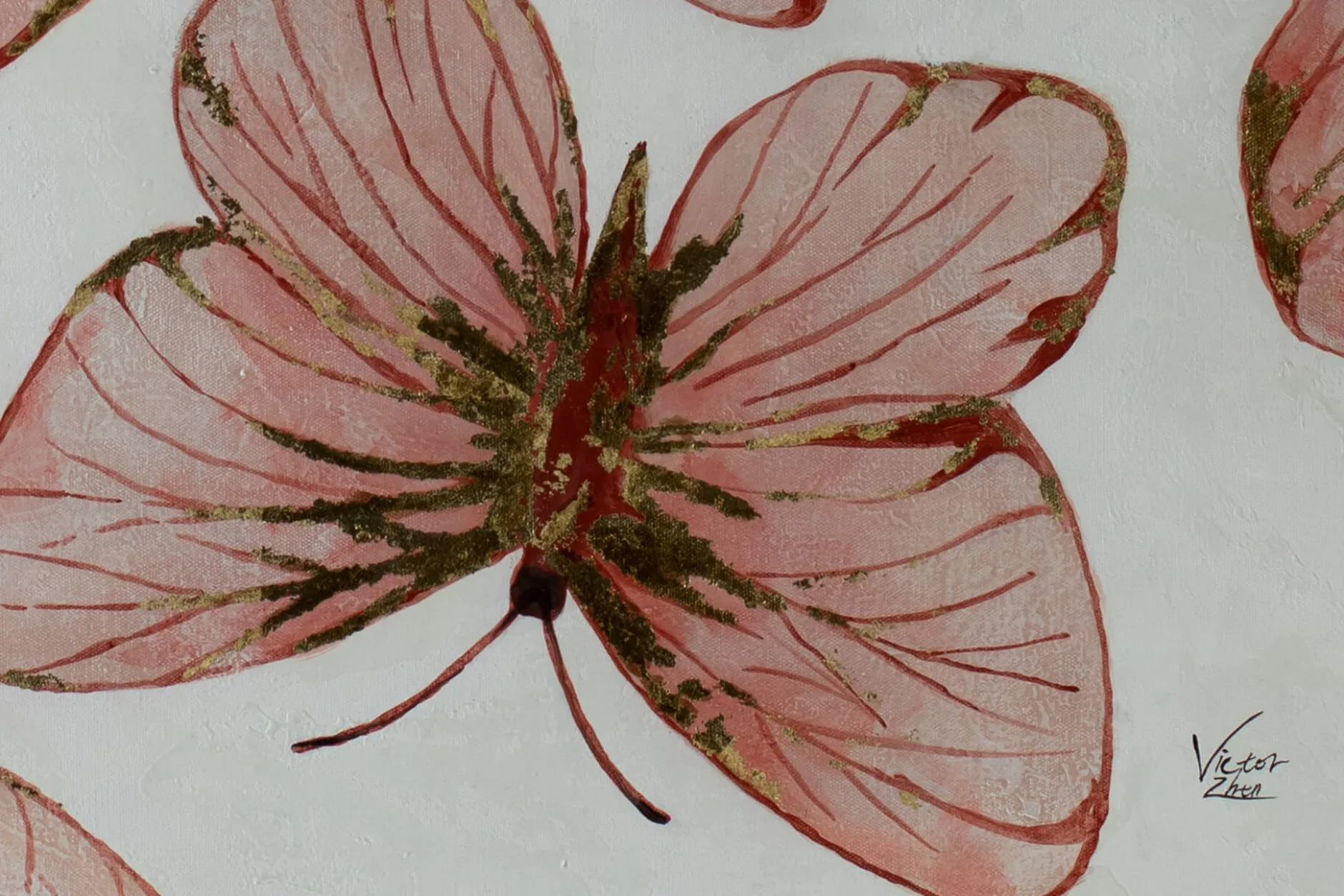 Öl Gemälde 'Butterfly Charm' | Handgemaltes Unikat