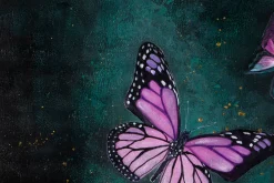 Öl Gemälde 'Butterfly Cosmos' | Handgemaltes Unikat
