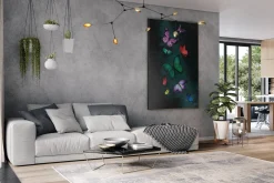 Öl Gemälde 'Butterfly Cosmos' | Handgemaltes Unikat