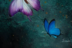 Öl Gemälde 'Butterfly Cosmos' | Handgemaltes Unikat