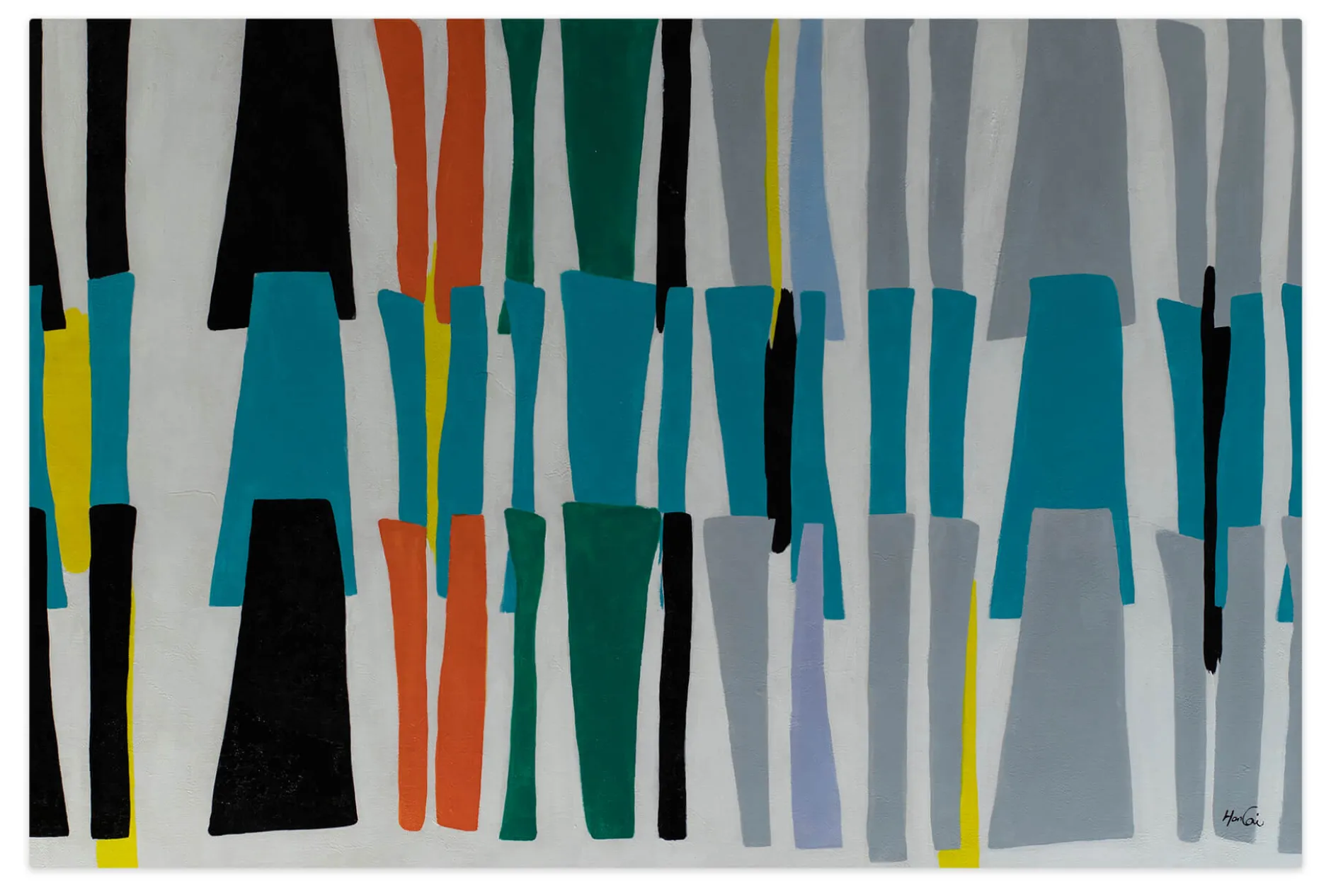 Öl Gemälde 'Code of Colours' | Handgemaltes Unikat