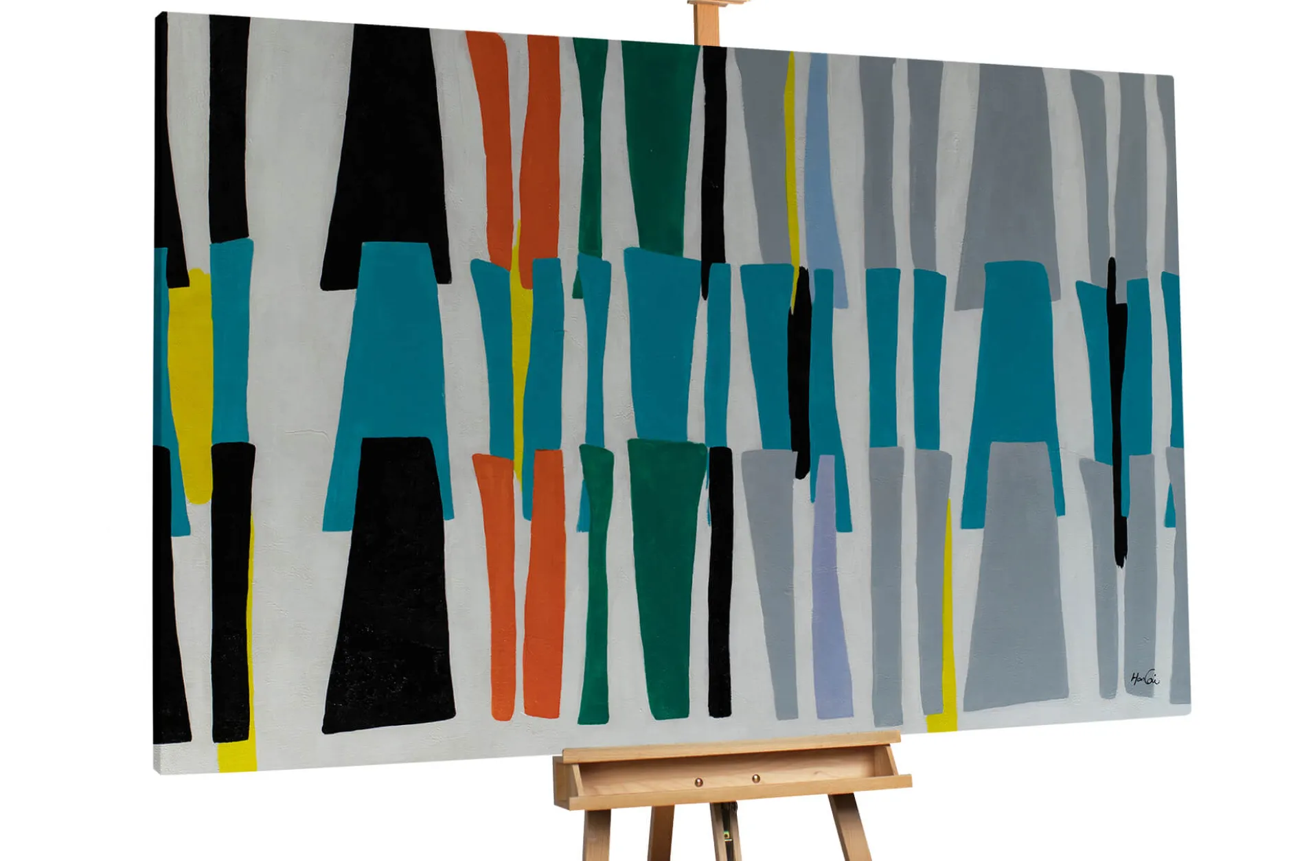 Öl Gemälde 'Code of Colours' | Handgemaltes Unikat
