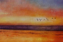 Öl Gemälde 'Colorful Sunset' | Handgemaltes Unikat