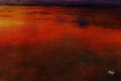 Öl Gemälde 'Colorful Sunset' | Handgemaltes Unikat