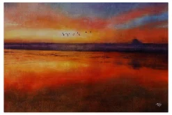 Öl Gemälde 'Colorful Sunset' | Handgemaltes Unikat