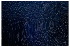 Öl Gemälde 'Concentric Blues' | Handgemaltes Unikat