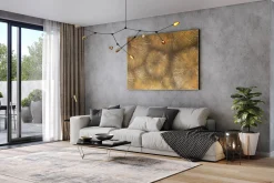 Öl Gemälde 'Copper Cut' | Handgemaltes Unikat