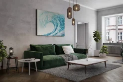 Öl Gemälde 'Covering with a Wave' | Handgemaltes Unikat