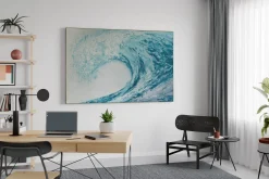 Öl Gemälde 'Covering with a Wave' | Handgemaltes Unikat