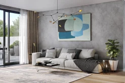 Öl Gemälde 'Cubist Minimalism' | Handgemaltes Unikat