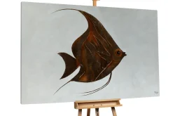 Öl Gemälde 'Curious Fish' | Handgemaltes Unikat